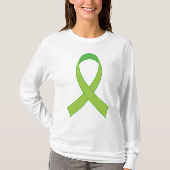 Personalized Lime Green Awareness Gift T-Shirt (Front)