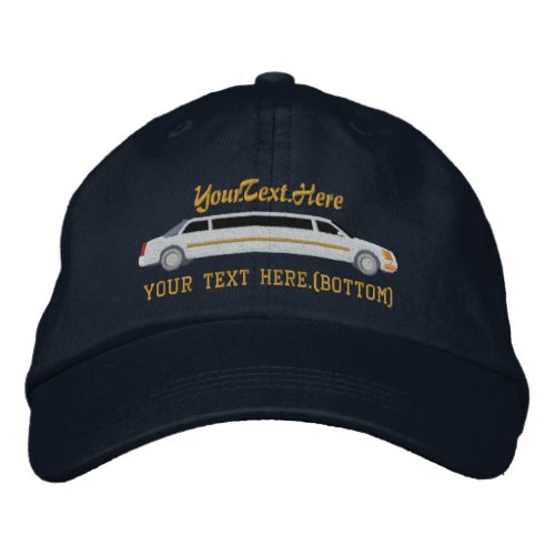 Personalized Limousine Driver Embroidery Embroidered Baseball Hat