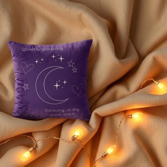 Personalized Line Art Celestial Throw Pillow (Creator Uploaded)
