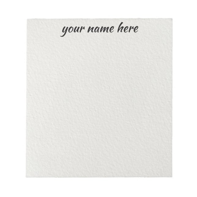 Personalized Lined Notepad (Front)