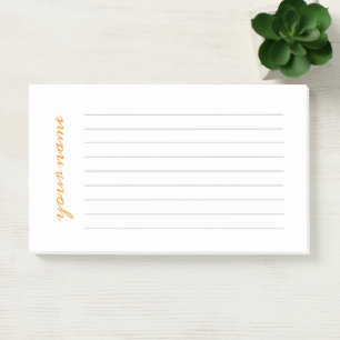 Personalized Lined Post It Notes