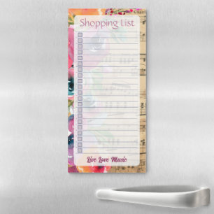 Personalized Lined Shopping List Notepad