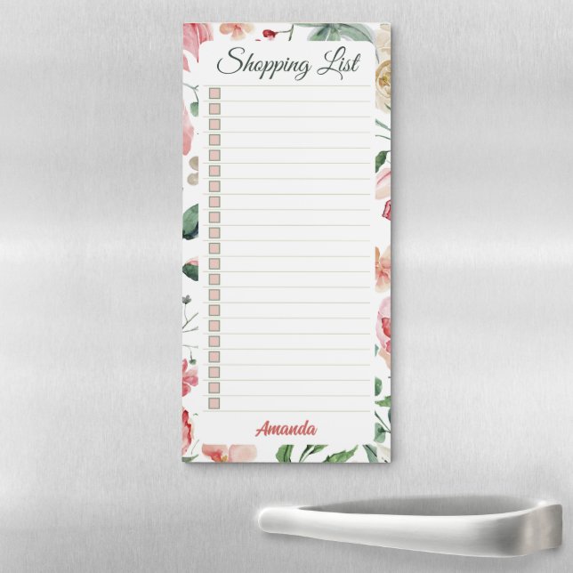 Personalized Lined Shopping List Notepad    (In Situ)