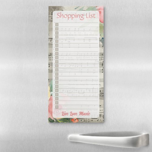 Personalized Lined Shopping List Notepad   