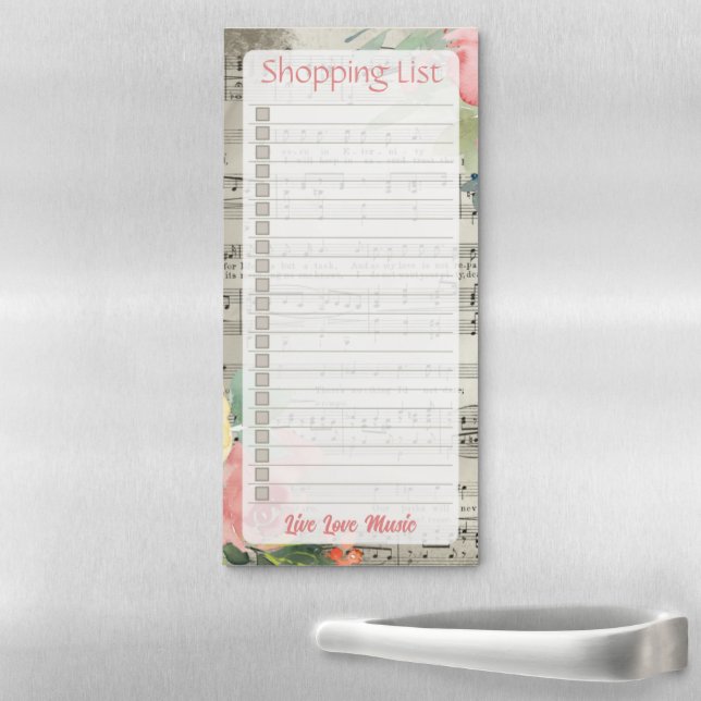 Personalized Lined Shopping List Notepad    (In Situ)