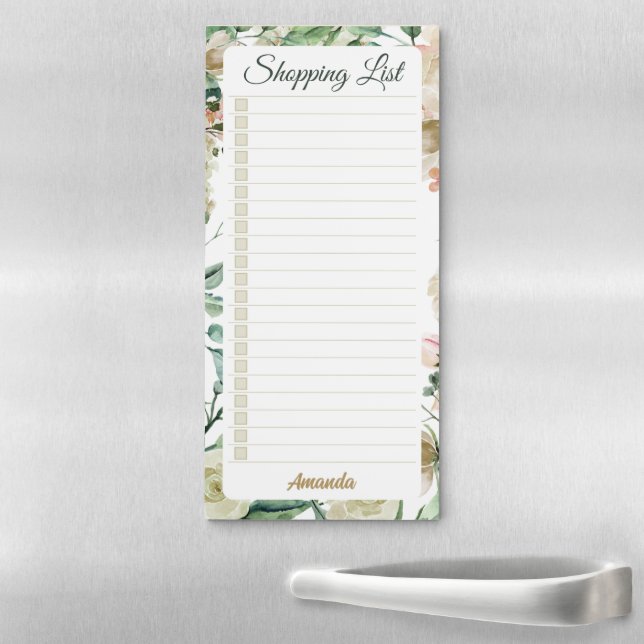 Personalized Lined Shopping List Notepad    (In Situ)