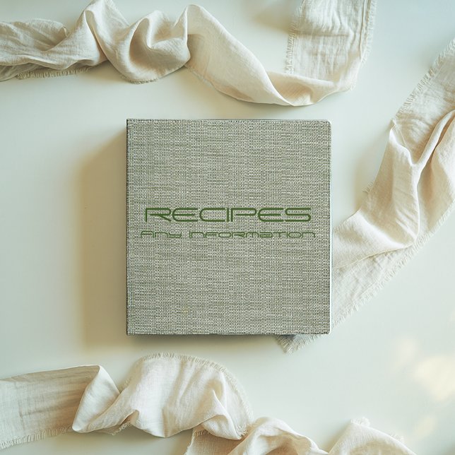 Personalized Linen canvas 3 Ring Binder (Creator Uploaded)