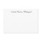 Personalized Linen Flat Note Card