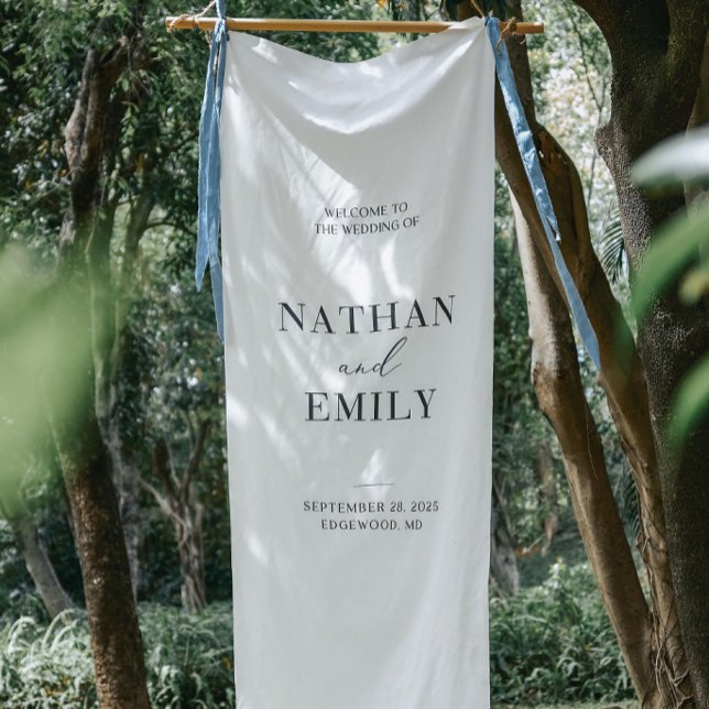 Personalized Linen Wedding Welcome Sign – Custom  (Creator Uploaded)