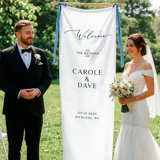 Personalized Linen Wedding Welcome Sign – Custom  (Creator Uploaded)
