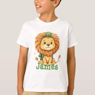 Personalized lion Children T-shirt with name