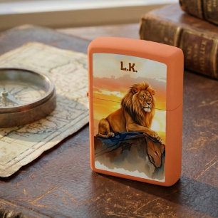 Personalized Lion King Sunset Zippo Lighter