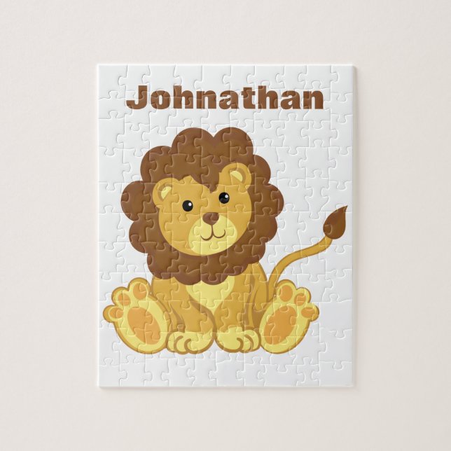 Personalized Lion Puzzle (Vertical)