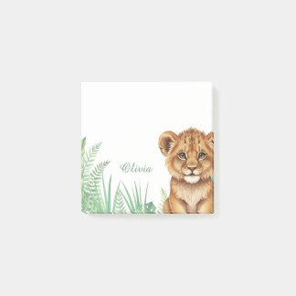 Personalized Lion Safari Sticky Notes