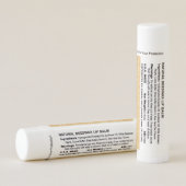 Personalized Lip Balm Party Favor | Gold Glitter (Rotated Left)