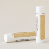 Personalized Lip Balm Party Favor | Gold Glitter (Back)