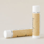 Personalized Lip Balm Party Favor | Gold Glitter (Rotated Right)