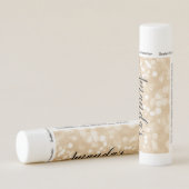 Personalized Lip Balm Party Favor | Gold Lights (Rotated Right)