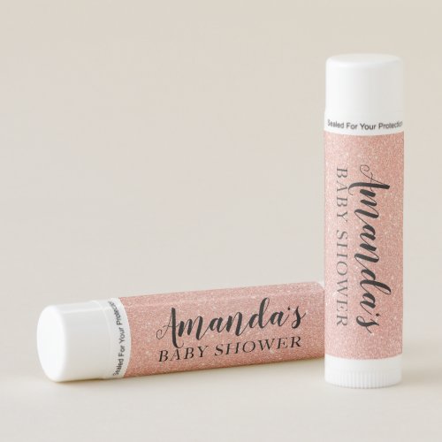 Personalized Lip Balm Party Favor  Rose Gold