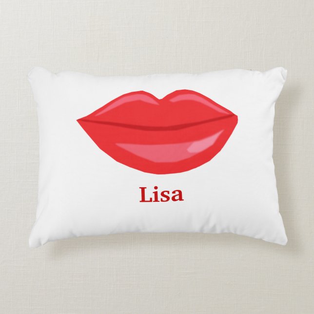 Personalized Lips Pillow (Front)