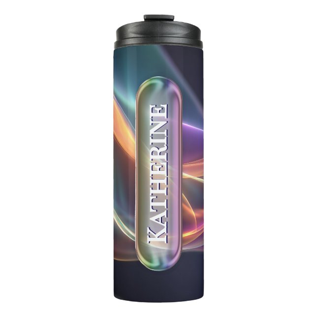 Personalized Liquid Glass Name Tumbler | Custom Mo (Front)