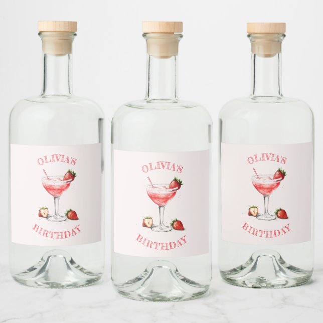 Personalized Liquor Bottle Label Cocktail Design (Bottles)