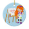 Personalized Little Artist Christmas Ornament