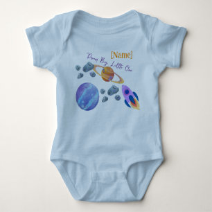 Personalized "Little Astronaut" Baby Bodysuit – Sp