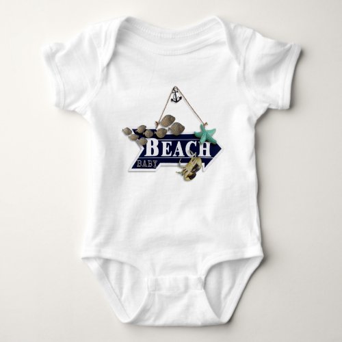 Personalized Little Beach Bum Baby Bodysuit
