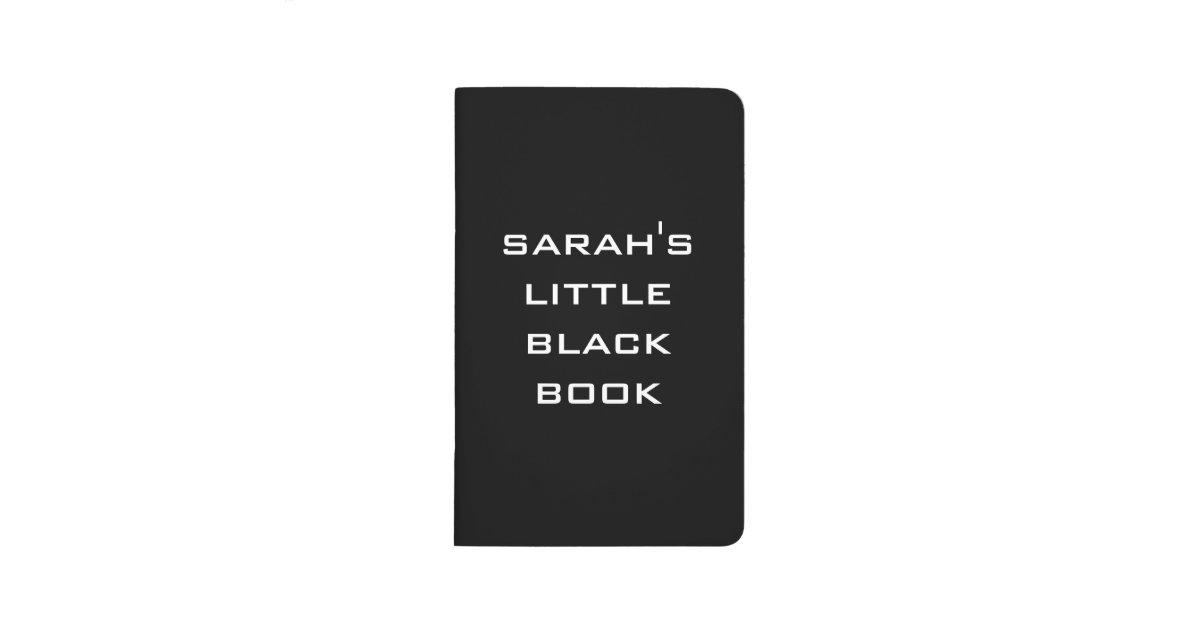 Personalized Little Black Book | Zazzle