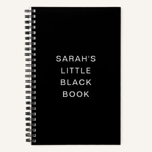 Personalized Little Black Book Notebook