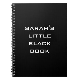 Personalized Little Black Book Notebook