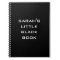 Personalized Little Black Book Notebook
