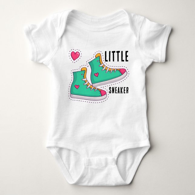 Personalized Little Boy Baby Bodysuit (Front)