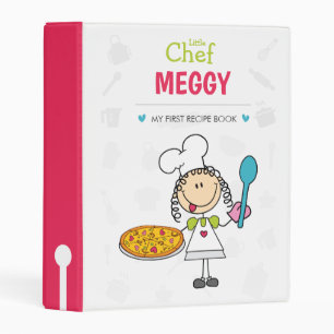 Personalized Little Chef Recipe Binder for Kids