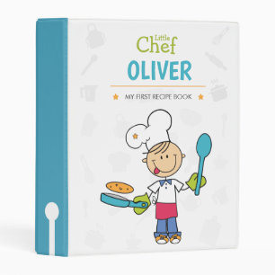Personalized Little Chef Recipe Binder for Kids