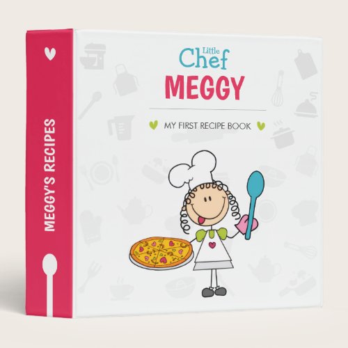 Personalized Little Chef Recipe Binder for Kids Personalized Little Chef Recipe Binder for Kids