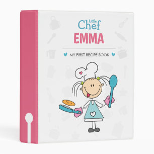 Personalized Little Chef Recipe Binder for Kids