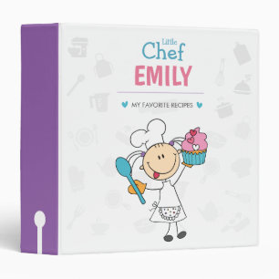 Personalized Little Chef Recipe Binder for Kids