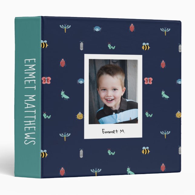 Personalized Little Crawlers 3 Ring Binder (Front/Spine)