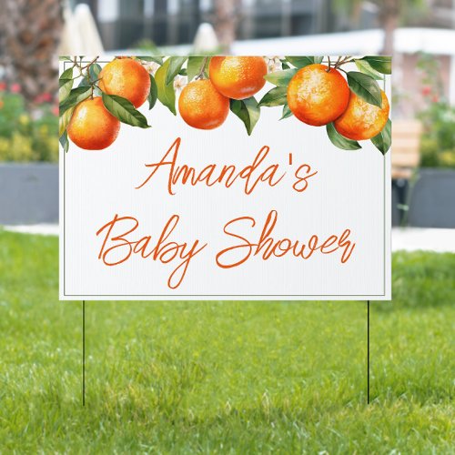 Personalized Little Cutie Baby Shower Sign