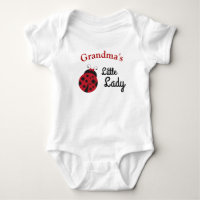 Personalized Little Lady Ladybug Baby Bodysuit