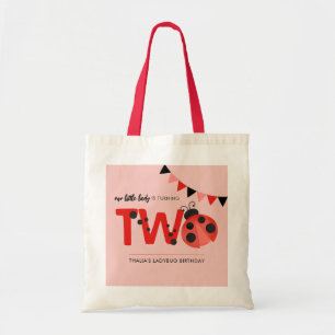 Personalized Little Lady Ladybug Favor Tote Bag