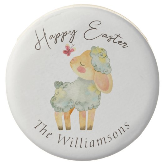 Personalized Little Lamb Easter Egg Hunt Chocolate Covered Oreo (Front)