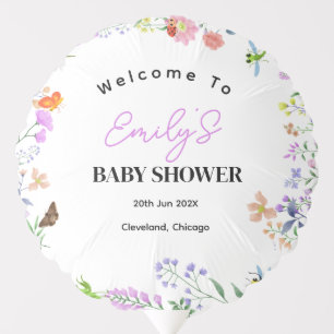 Personalized Little Love Bug Baby Shower Balloon