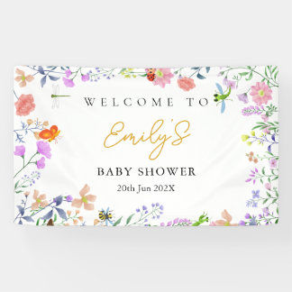 Personalized Little Love Bug Baby Shower Banner