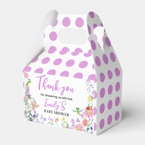 Personalized Little Love Bug Baby Shower Favor Boxes