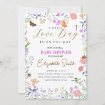 Personalized Little Love Bug Baby Shower