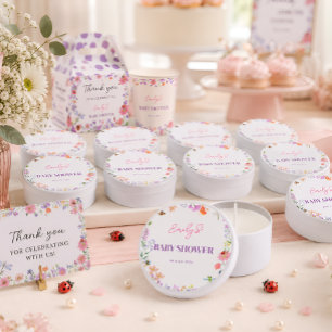 Personalized Little Love Bug Baby Shower Mini Candle Favors