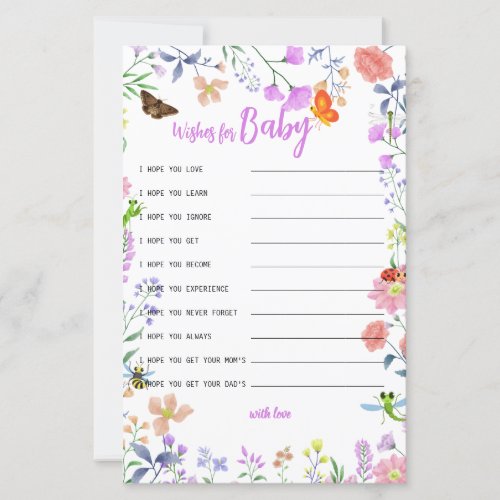 Personalized Little Love Bug Wishes for Baby